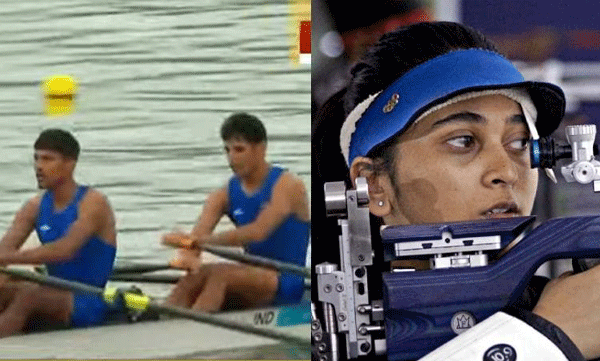 മെഡൽവേട്ട തുടങ്ങി ഇന്ത്യ; ഷൂട്ടിം​ഗിലും തുഴച്ചിലിലും വെള്ളി,  വനിതാ ക്രിക്കറ്റില്‍ ഫൈനലില്‍   