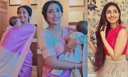 മകള്‍ ധീമഹിയെ താലോലിക്കുന്ന നവ്യ നായര്‍; വീഡിയോ പങ്കുവെച്ച് ഉത്തര ഉണ്ണി 
