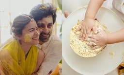 പിറന്നാള്‍ കേക്ക് വാരിക്കളിച്ച് റാഹ, മകളുടെ ജന്മദിനം ആഘോഷമാക്കി രണ്‍ബീറും ആലിയയും