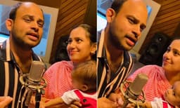 'ദേവികയോട് ഞാന്‍ പറഞ്ഞതാണ് ഈ പാട്ട് പാടണ്ട എന്ന്, പക്ഷേ കേട്ടില്ല' ; വീഡിയോ പങ്കുവെച്ച് വിജയ് മാധവ് 
