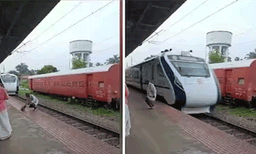 വന്ദേ ഭാരതിന് മുന്നിലൂടെ വയോധികൻ പാളം മുറിച്ചു കടന്ന സംഭവം; ആര്‍ പി എഫ് അന്വേഷണം തുടങ്ങി