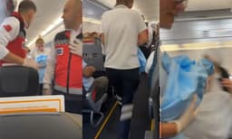 ടേക്ക് ഓഫിന് തൊട്ടുമുമ്പ് വിമാനത്തില്‍ പ്രസവിച്ച് യുവതി; വീഡിയോ