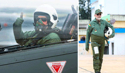 തേജസ് യുദ്ധവിമാനത്തില്‍ പറന്ന് പ്രധാനമന്ത്രി നരേന്ദ്രമോദി