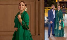 ഇത്ര മധുരിക്കുമോ പ്രേമം... സ്റ്റൈലിഷ് എലഗന്റ് ലുക്കിൽ ട്രെഡിഷണൽ ഔട്ഫിറ്റിൽ തിളങ്ങി സോനാക്ഷി സിൻഹയും സഹീർ ഇക്ബാലും