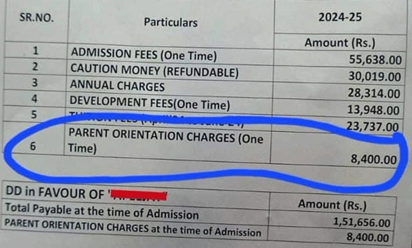 കിന്റര്‍ഗാര്‍ട്ടനിലെ ഫീസ് കണ്ട് ഞെട്ടി മാതാപിതാക്കള്‍: കുറിപ്പ് വൈറലാകുന്നു...

