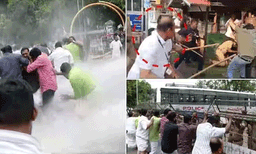 മുഖ്യമന്ത്രിയുടെ ഗൺമാന്റെയും എക്സോട്ടിലുള്ള പോലീസുകാരന്റെയും വീട്ടിൽ പോലീസ് കാവൽ