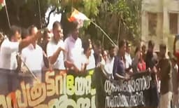 യൂത്ത് കോണ്‍ഗ്രസിന്റെ സെക്രട്ടേറിയറ്റ് മാര്‍ച്ചില്‍ സംഘര്‍ഷം; ലാത്തിച്ചാര്‍ജ്, തിരിച്ചടി