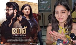 "ലാലേട്ടൻ എവിടെയും പോയിട്ടില്ലല്ലോ, ലാലേട്ടന്റെ അടിപൊളി പെർഫോമൻസാണിതിൽ..." മാസ്സ് മറുടിയുമായി അനശ്വര രാജൻ 