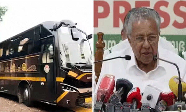  ക്ലിഫ് ഹൗസിൽ നവകേരള ബസ് കയറ്റാനായി മരം മുറിക്കുന്നതിനിടെ അപകടം