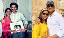 പ്രിയപ്പെട്ടവനെ ചേര്‍ത്തുപിടിച്ച് നദിയ; 35 ാം വിവാഹവാര്‍ഷികം ആഘോഷമാക്കി താരം 
