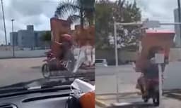 ടിവിയുമായി ടൂ വീലറില്‍: ഒടുവില്‍ സംഭവിച്ചത്...വീഡിയോയ്ക്ക് വന്‍ വിമര്‍ശനം 