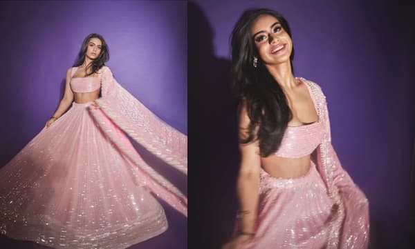 പിങ്ക് ലെഹങ്കയില്‍ സുന്ദരിയായി കജോളിന്റെ മകള്‍ നൈസ
