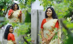 സെറ്റ് സാരിയുടുത്ത് പ്രസന്നവതിയായി അമ്പിളി ദേവി; വീഡിയോ പങ്കുവെച്ച് താരം 
