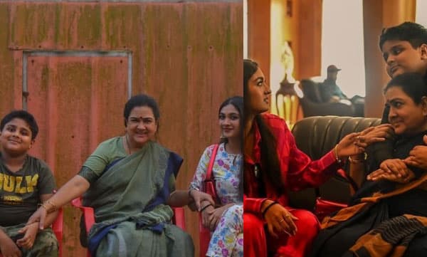 ' എന്റെ കുട്ടികള്‍ക്കൊപ്പം,'; കുഞ്ഞാറ്റയ്ക്കും ഇഷാനുമൊപ്പം ഉര്‍വശി 
