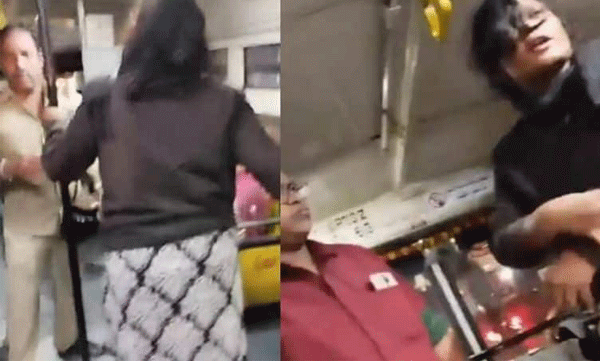 മദ്യപിച്ച് ബസില്‍ കയറി ,യുവതി കണ്ടക്ടറിനെ ചീത്തവിളിച്ചു; കൂടാതെ തൊഴിയും ഇടിയും