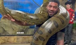 ഭീമന്‍ അനക്കൊണ്ടയെ ചുമലിലേറ്റി ഫുട്‌ബോള്‍ താരം: വീഡിയോ കണ്ട് ഞെട്ടി നെറ്റീസണ്‍സ് 



