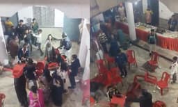 വിവാഹദിനത്തിലെ ഡിജെ പാര്‍ട്ടിക്കിടയില്‍ ബന്ധുക്കളുടെ കൂട്ടത്തല്ല്: ഞെട്ടിക്കുന്ന വീഡിയോ വൈറല്‍ 


