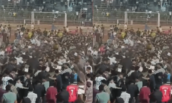  മലപ്പുറത്ത് സെവന്‍സ് ഫുട്‌ബോള്‍ മത്സരത്തിനിടെ കൂട്ടത്തല്ല്