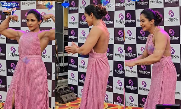 വേദിയിൽ വർക്ക്‌ ഔട്ട്‌ ചെയ്യുന്നതിനിടെ പടക്കം പൊട്ടി, ഞെട്ടിപ്പോയി ആരതി കൃഷ്ണ - വീഡിയോ വൈറൽ 