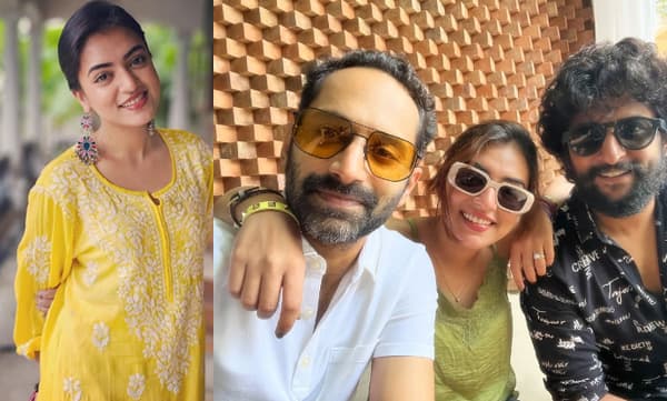 Nazriya with fahad and nani (Image Source: Instagram )