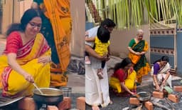 പെണ്‍പൊരുത്തം കൊണ്ടാടും പൊങ്കാല; ആറ്റുകാലമ്മയ്ക്ക് പൊങ്കാല അര്‍പ്പിച്ച് ദിവ്യ എസ്. അയ്യര്‍

