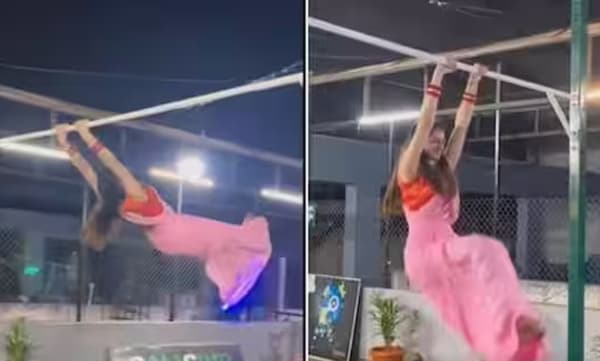 സാരിയുടുത്ത് അഭ്യാസ പ്രകടനം നടത്തി യുവതി: വീഡിയോ കണ്ട് അമ്പരന്ന് സോഷ്യല്‍ മീഡിയ 
