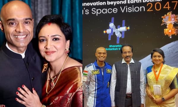 Lena and Captain Prasanth Balakrishnan Nair (Image Source: Instagram)