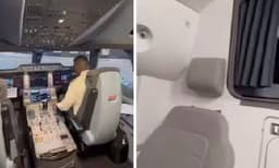 ദീര്‍ഘദൂര വിമാനയാത്രകളില്‍ പൈലറ്റുമാര്‍ ഉറങ്ങുന്നതെങ്ങനെയെന്ന് അറിയാമോ? വൈറലായി ഒരു വീഡിയോ 
