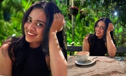 കാപ്പി കുടിക്കാനിറങ്ങിയപ്പോള്‍ നിറഞ്ഞ ചിരിയിലൊരു ക്ലിക്ക്, കാഷ്വല്‍ ഔട്ടിഗിംനിടെയുള്ള ചിത്രം പങ്കിട്ട് മീനാക്ഷി ദിലീപ് 