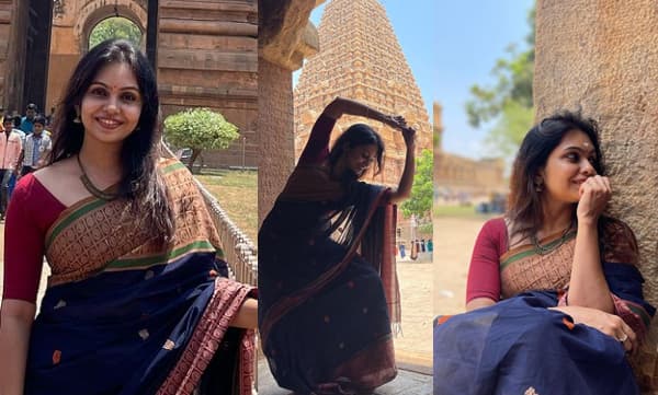 തഞ്ചാവൂര്‍ പെരിയ കോവില്‍ സന്ദര്‍ശിച്ച് നടി തന്‍വി റാം; ചിത്രങ്ങള്‍ പങ്കുവെച്ച് താരം
