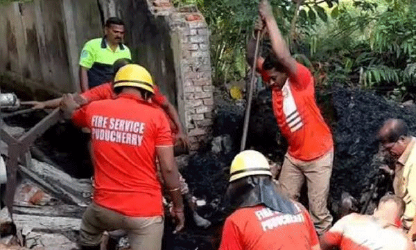 പുതുച്ചേരിയിൽ അഴുക്കുചാൽ നിർമാണത്തിനിടെ മതിൽ ഇടിഞ്ഞ് വീണ് അഞ്ച് മരണം