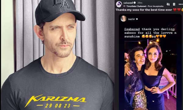 Hrithik Roshan, Saba Azad,Sussanne Khan  (Image Source: Instagram)