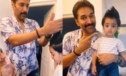 കൊച്ചുമകന് ഹെയര്‍ സ്‌റ്റൈല്‍ ഒരുക്കി റഹ്മാന്‍; വീഡിയോ പങ്കുവെച്ച് താരം 
