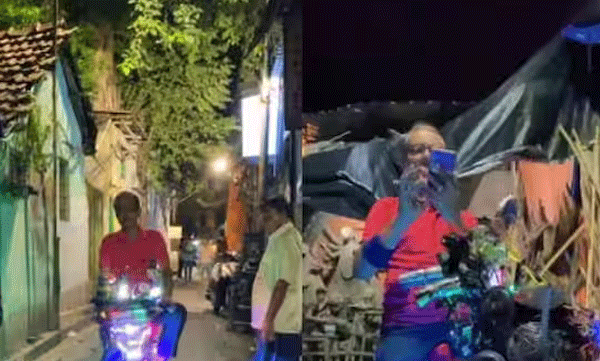 ടൂള്‍ കിറ്റ്, വാട്ടര്‍ ടാങ്ക്, ഫാന്‍: എല്ലാം അടങ്ങിയ ഒരു വെറൈറ്റി സൈക്കിള്‍, വൈറലായി വീഡിയോ 
