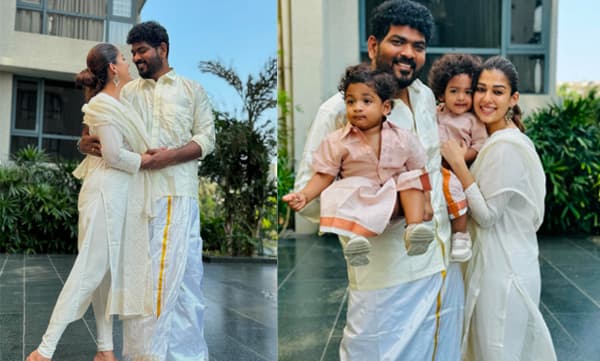 Nayanthara & Vignesh Shivan with kids (Image Source: Instagram)