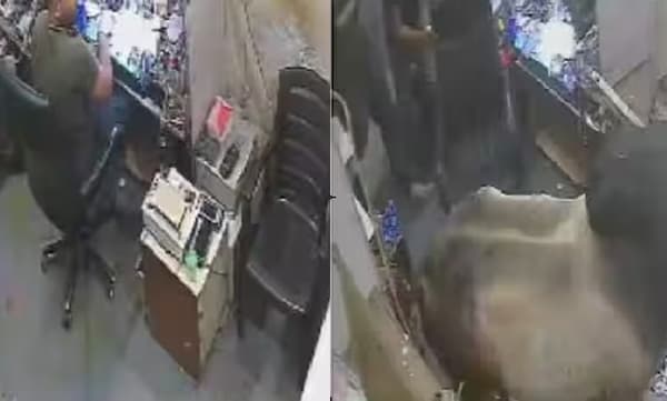 

കടയിലേക്ക് ഇടിച്ചുകയറി കൂറ്റന്‍ കാള, പരിഭ്രാന്തരായി തൊഴിലാളികള്‍: സിസിടിവി ദൃശ്യങ്ങള്‍ പുറത്ത് 


