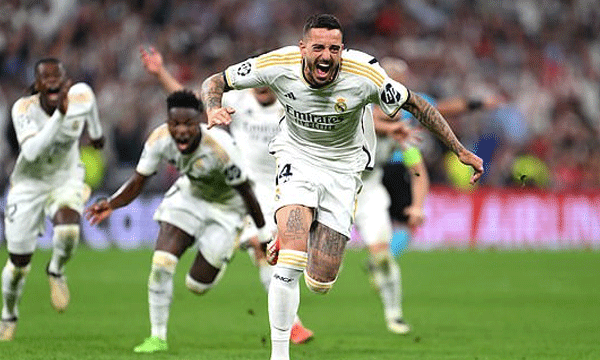 ബയേണ്‍ മ്യൂണിക്കിനെ വീഴ്ത്തി റയല്‍ മാഡ്രിഡ് ചാംപ്യന്‍സ് ലീഗ് ഫൈനലില്‍