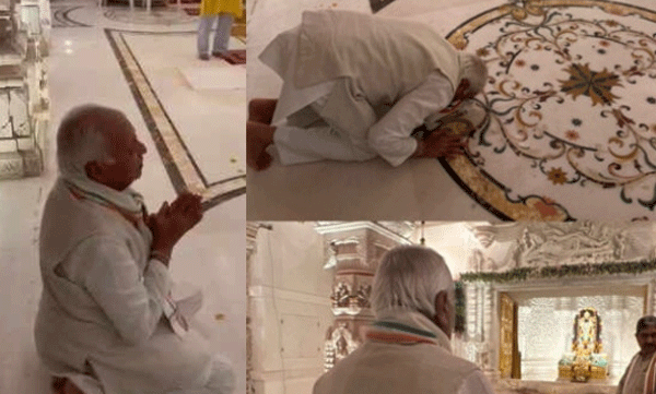 അയോധ്യയില്‍ രാം ലല്ലയെ കണ്ടുവണങ്ങി ഗവര്‍ണര്‍ ആരിഫ് മുഹമ്മദ് ഖാന്‍
