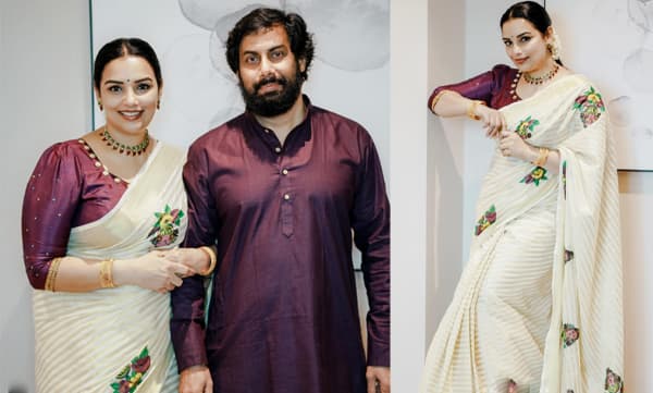 സെറ്റ് സാരിയില്‍ മലയാളി മങ്കയായി ശ്വേത, ഒപ്പം നാടന്‍ ലുക്കില്‍ ശ്രീയും- ഭര്‍ത്താവിനൊപ്പമുള്ള ചിത്രം പങ്കിട്ട് ശ്വേത മേനോന്‍