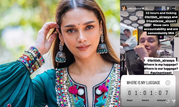 Aditi Rao Hydari waited in airport for more than 15 hours for her luggage (Image Source: Instagram) 
