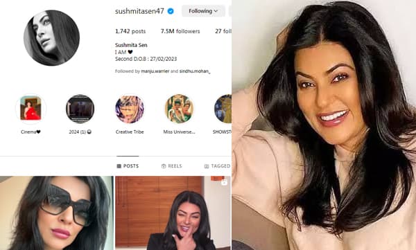 ഇൻസ്റ്റാഗ്രാം ബയോയിൽ രണ്ടാം ജനനതീയതി കൊടുത്ത് സുസ്മിത സെൻ, കൗതുകത്തോടെ സോഷ്യൽ മീഡിയ