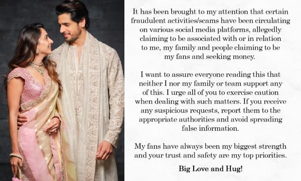 ‘‘കിയാര അദ്വാനി കൂടോത്രം ചെയ്തു, സിദ്ധാര്‍ഥിന്റെ കുടുംബത്തെ ഭീഷണിപ്പെടുത്തി വിവാഹം ചെയ്തു, 50 ലക്ഷം രൂപ തട്ടി..’’ പ്രതികരണവുമായി സിദ്ധാര്‍ത്ഥ് മല്‍ഹോത്ര