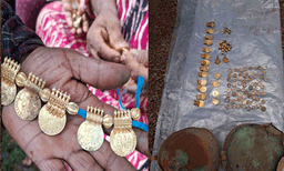 നിധികുംഭം തുറന്ന് കണ്ണൂർ; നിധി ലഭിച്ചയിടത്ത് കുഴിച്ചപ്പോൾ വീണ്ടും നിധി, ഇത്തവണയും  സ്വർണമുത്തും വെള്ളി നാണയങ്ങളും

