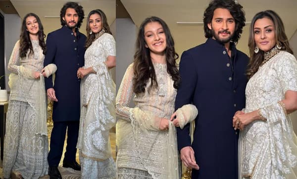 അംബാനി വിവാഹത്തില്‍ പരമ്പരാഗത ലുക്കില്‍ എലഗന്റായി തിളങ്ങി മഹേഷ് ബാബുവും കുടുംബവും