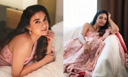 ഫ്‌ളോറല്‍ പ്രിന്റിലുളള ബേബി പിങ്ക് സില്‍ക്ക് സാരിയില്‍ സുന്ദരിയായി കീര്‍ത്തി സുരേഷ്; ചിത്രങ്ങള്‍
