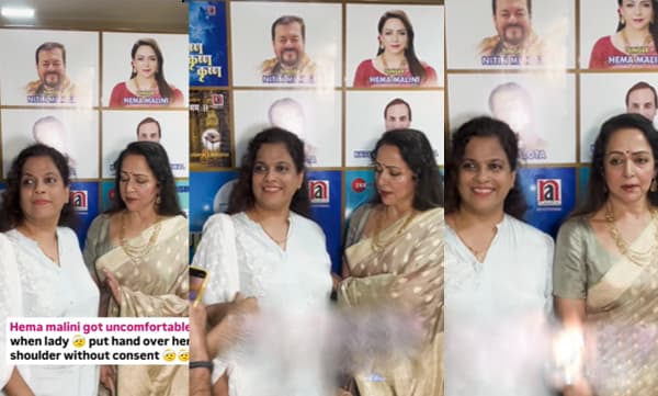 Hema Malini gets irritated and angry with a fan (Image Source: Instagram)