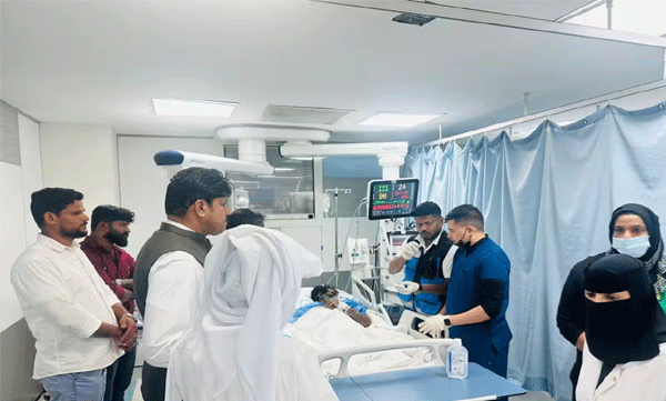 ക്യാൻസർ ബാധിച്ച് രണ്ട് മാസമായി സൗദിയിലെ ആശുപത്രിയിലായിരുന്ന ആലപ്പുഴ സ്വദേശിയെ നാട്ടിലെത്തിച്ചു