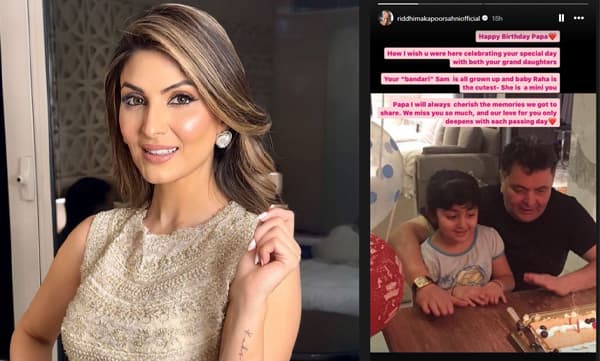 Riddhima Kapoor Sahni note on rishi kapoor's birth anniversary (Image Source: Instagram)