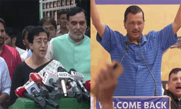 അരവിന്ദ് കെജ്രിവാൾ രാജിവെച്ചു;  സർക്കാരുണ്ടാക്കാൻ  അവകാശ വാദം ഉന്നയിച്ച് അതിഷി മർലേന 