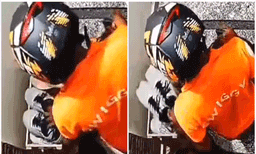 ഫ്ലാറ്റിന് പുറത്ത് സൂക്ഷിച്ചിരുന്ന ഷൂസ് മോഷ്ടിക്കുന്ന  സ്വിഗ്ഗി ഡെലിവറി ഏജന്‍റ്; വീഡിയോ  വൈറല്‍